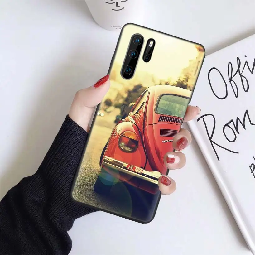 Спортивный автомобильный черный чехол для huawei mate 30 20 10 P30 P20 P10 Pro Lite P Smart Z мягкий чехол для телефона