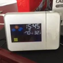 ЖК-дисплей электронные часы проекции цифровой будильник часы с режимом включения по таймеру Погода Термометр светодиодный Дисплей