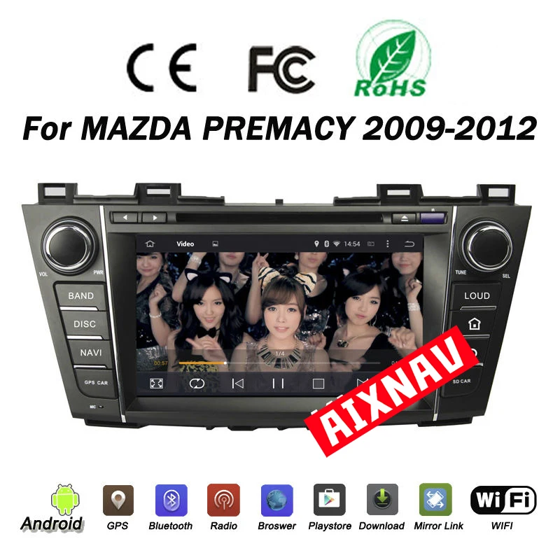 Автомобильная Мультимедийная система Android для Mazda 5 Premacy 2 Din радио GPS Стерео