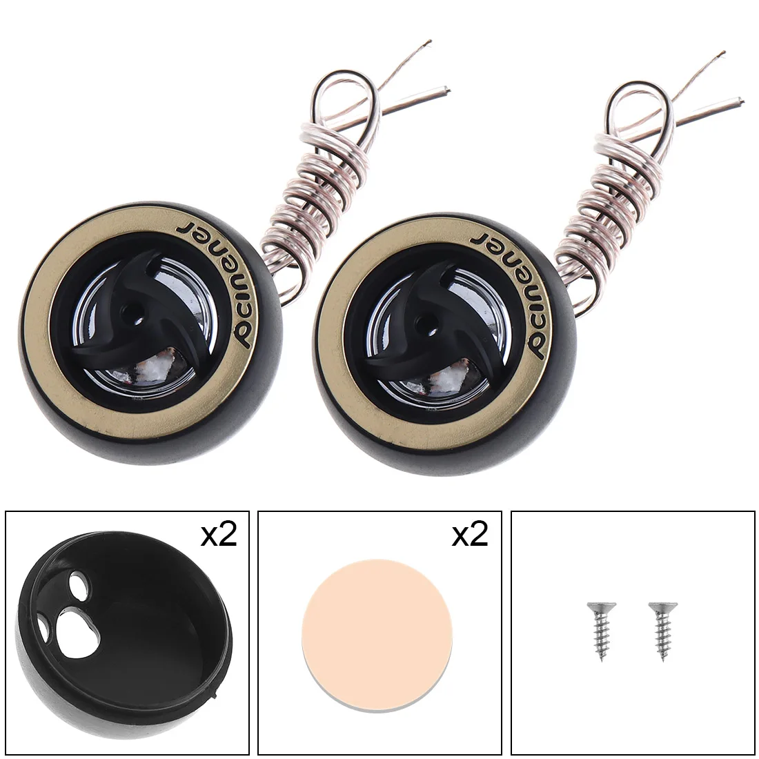 

2pcs 150W T250 Car Horn Dome Tweeter Speaker Audio Loudspeaker Speaker Car Stereo Treble Lound Speaker for Car Vehicle Sounds