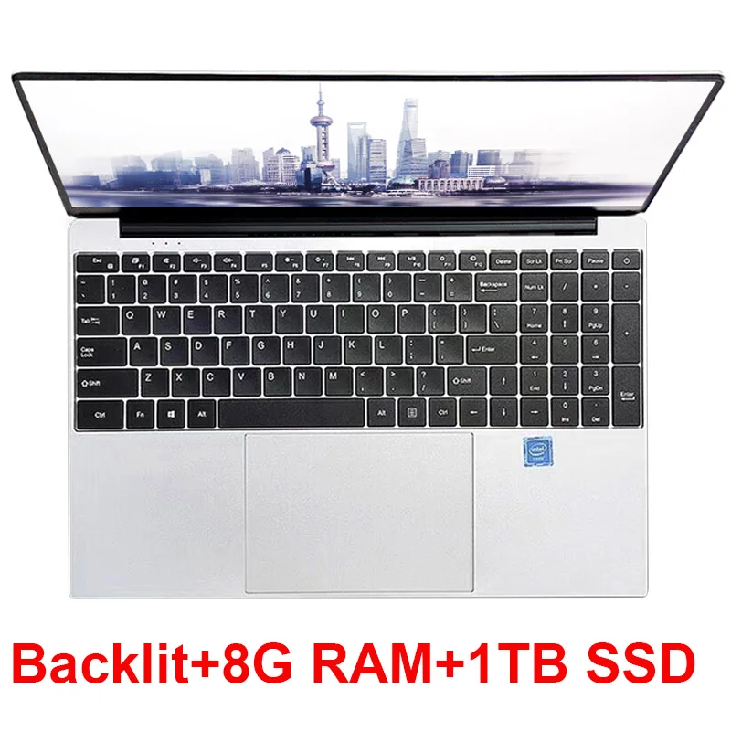 8G RAM 1TB SSD 15,6 дюймовый ноутбук Intel i7 8 ГБ ОЗУ 1 ТБ 512G 256G 128G 64G SSD 1080P Windows 10 клавиатура с подсветкой Двухдиапазонная WiFi Игровые ноутбуки - Цвет: 8G RAM 1TB SSD