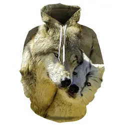 Новые толстовки с капюшоном с изображением волка, мужская толстовка с капюшоном на осень и зиму, толстовка с капюшоном в стиле хип-хоп