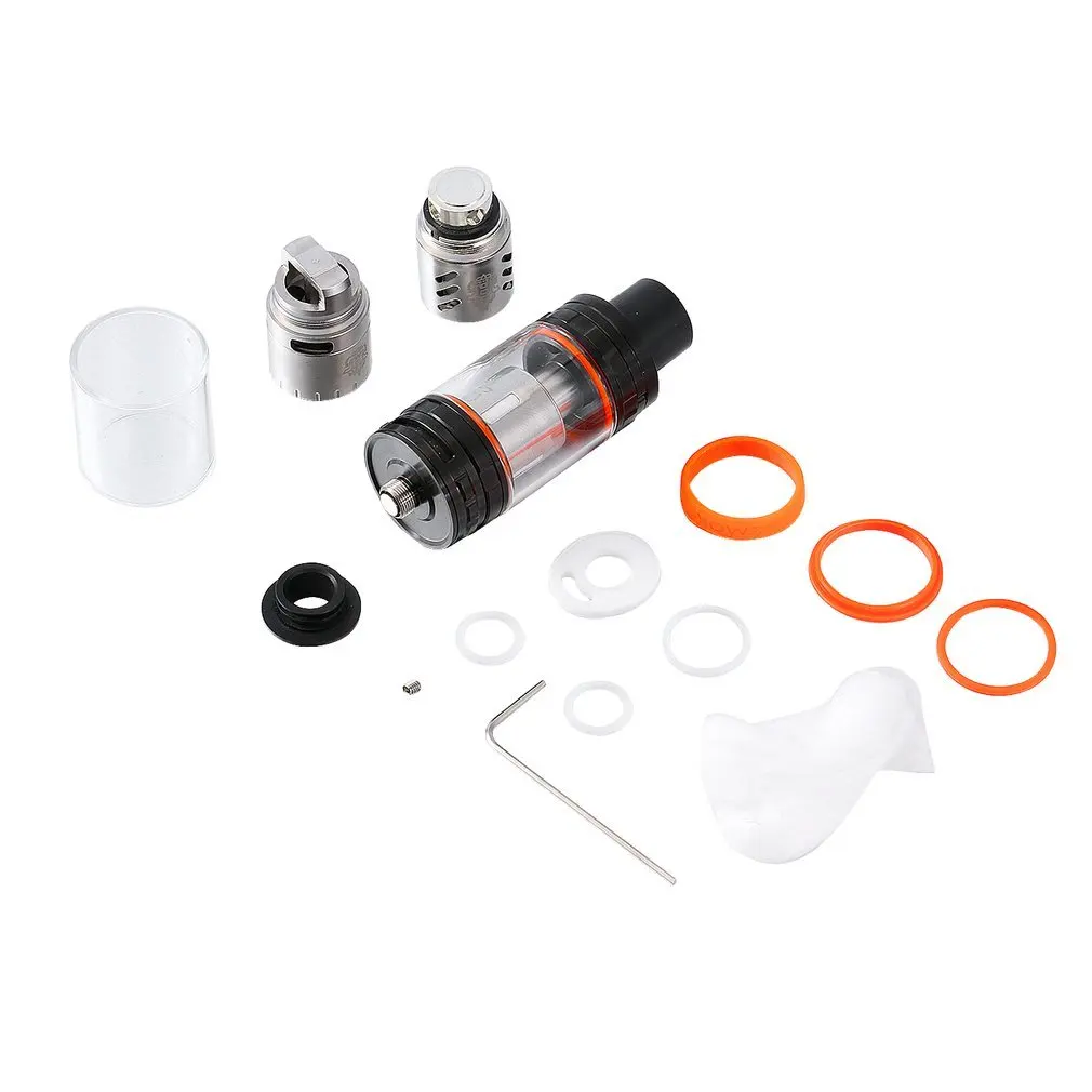 

Portable Electronic Cigarette TFV8 Cloud Beast Tank Atomizer Top Filling System 6ML Tank with Sub Coil Heads Kit