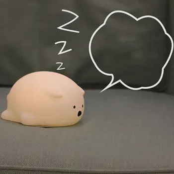 

Remote Control LED Cute Bear Home Bedroom Decoration USB Rechargeable Night Light Creative Atmosphere Bedside Lamp