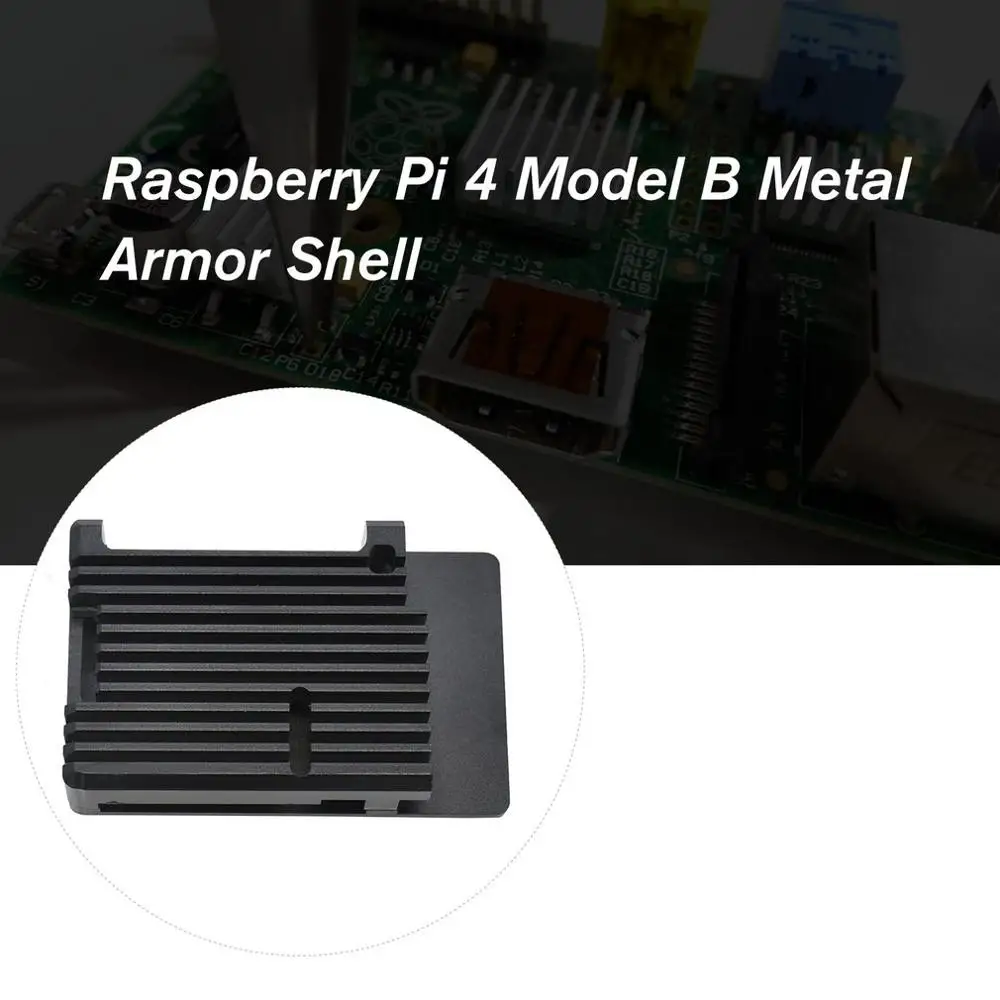 Raspberry Pi 4 Модель B CNC алюминиевый сплав чехол металлическая Броня оболочка с радиаторами для Raspberry Pi 4B-NO Fans