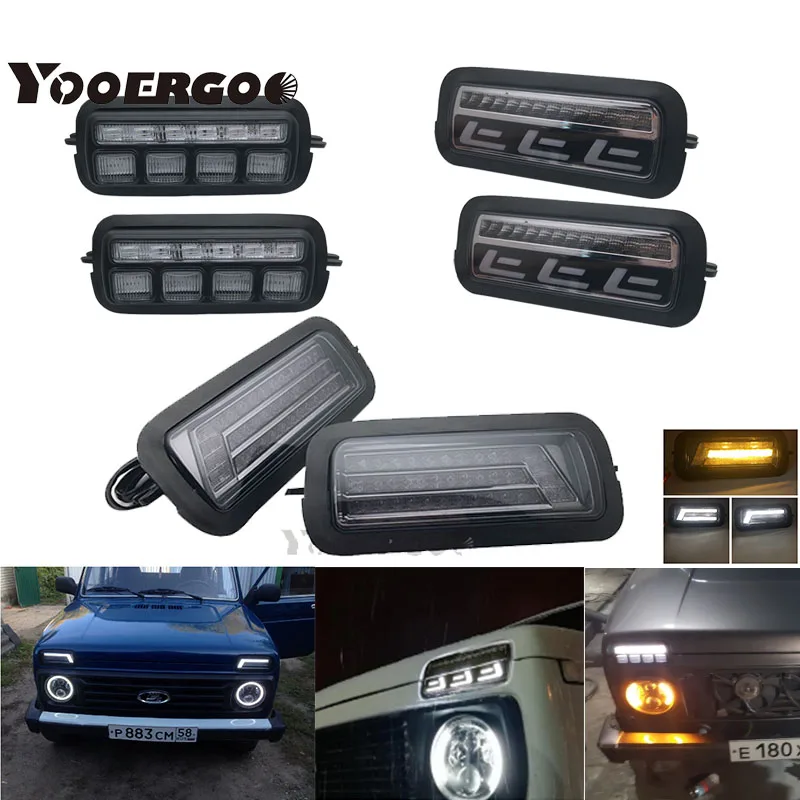 1 комплект светодиодный задний фонарь с поворотным сигналом для Niva 4X4 1995+ комплект для освещения автомобиля задний тормозной фонарь