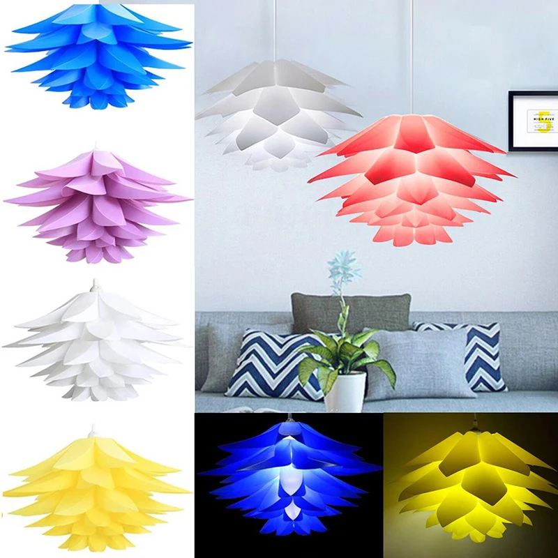 Ha4b01484c17e4d9ba39d5f1e796d4e71J 50 cm DIY Lotus Flower Lamp Shade Lotus Chandelier Lampshade Light Ceiling Lampshade Decor Indoor lighting for Hotel Bar Decor