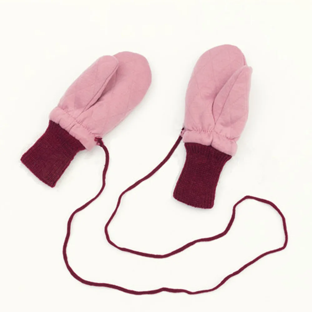 winter Toddler kids gloves kids Baby Cute Thicken Solid Warm Hot Girls Boys Of Warm Gloves baby gloves for newborns перчатки