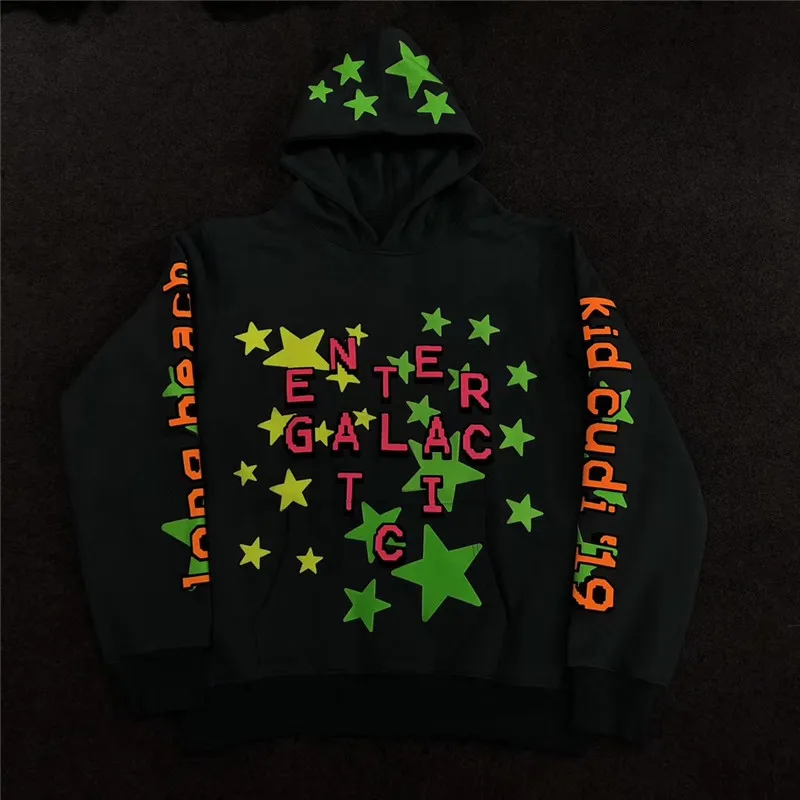  3M Reflective Cactus Plant Flea Market Kid Cudi Enter Galactic Hoodie Hooded Men Women 1:1 Best-Qua