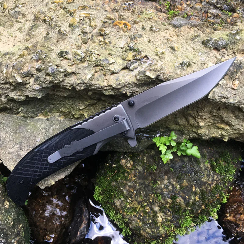 FA377 440 Blade G10 Handle Folding knife Tactical Survival outdoor camping hunting Multi Packet dinner Knives EDC hand tools