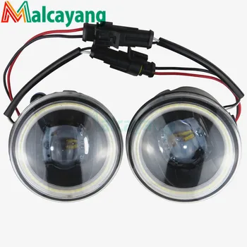 

2x Angel Fog Lamp Assembly LED Fog Light For Infiniti QX70 QX56 Q60 QX50 Q70 G25 G37 2006-2014 For Nissan Note Murano Z51 Juke