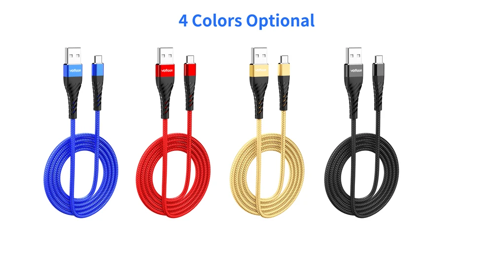Vothoon микро USB кабель 3A Быстрая зарядка микро данных USB кабель для samsung Xiaomi huawei Android мобильный телефон зарядное устройство кабель Шнур