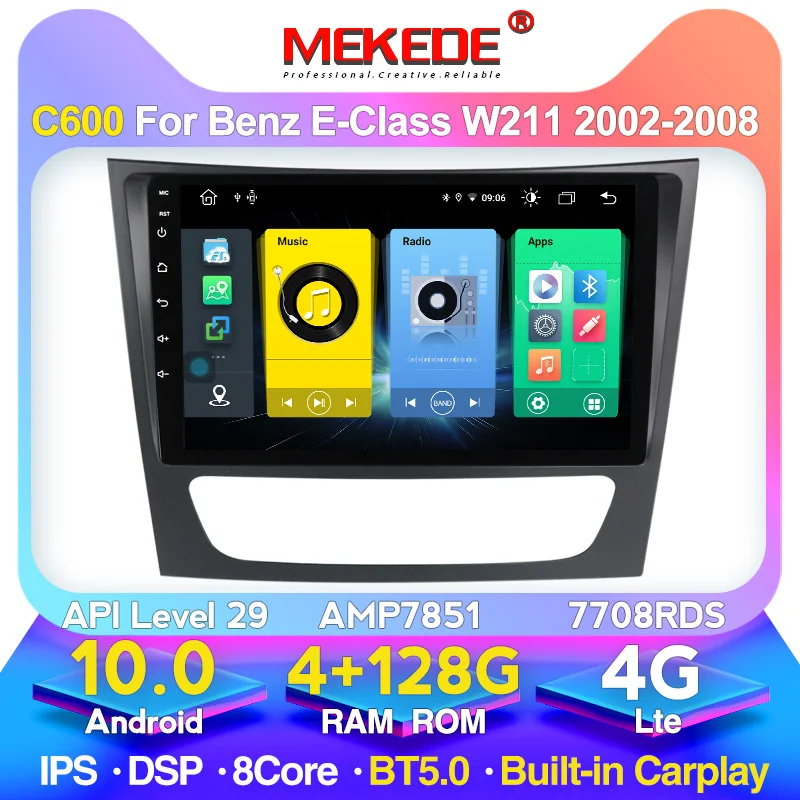 128G Android 10 Автомобильный GPS стерео плеер для Mercedes Benz E Class W211/CLS W219/CLK W209/G W463