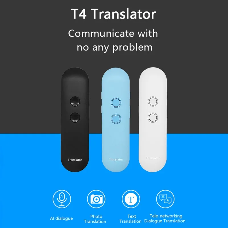 Портативный переводчик умный портативный голосовой переводчик мгновенный в режиме реального времени 42 многоязычный переводчик Bluetooth голосовой переводчик