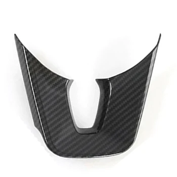 

Steering Wheel Cover Trim Sticker Decoration Frame Interior Accessories for Kia Seltos 2019 2020 Carbon Fiber