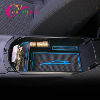 

Color My Life ABS Car Central Armrest Box Phone Holder Storage Box for C-HR CH-R CHR 2016 - 2020 Kit Parts Accessories
