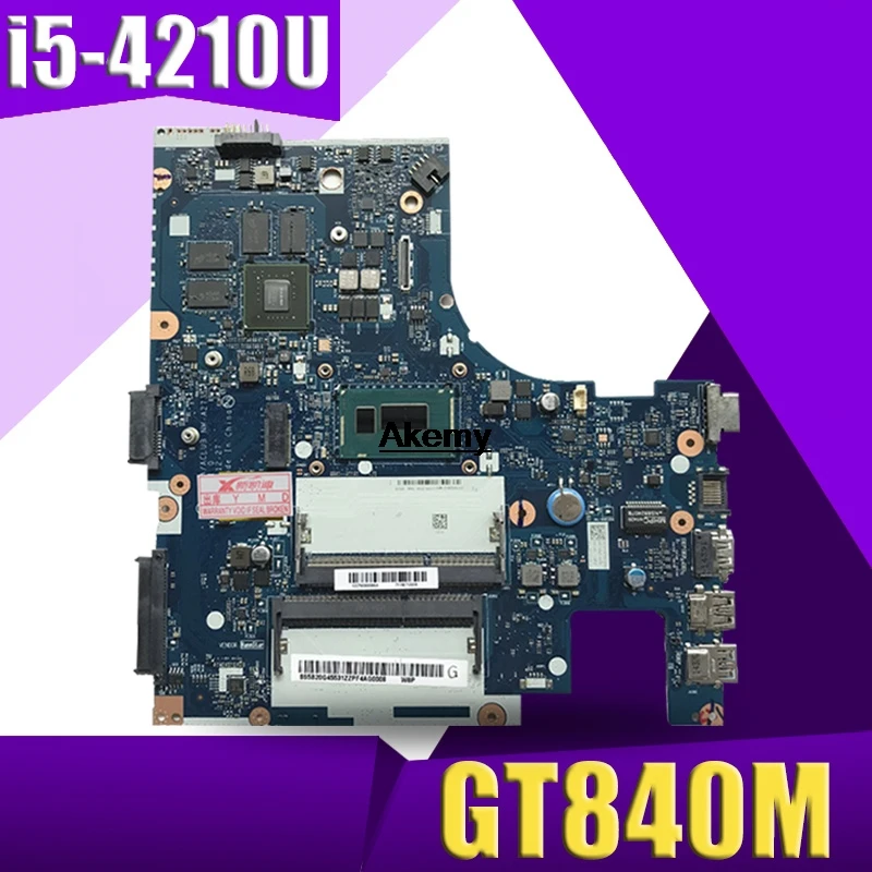 

ACLUA/ACLUB NM-A273 motherboard for Lenovo Z40-70 G40-70M notebook motherboard CPU i5-4210U GT840M 2G 100% test OK