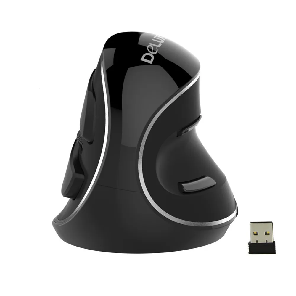 Delux M618 PLUS, эргономичная Вертикальная игровая проводная мышь, 6 кнопок, 4000 dpi, оптическая RGB беспроводная мышь для правой руки, для ПК, ноутбука