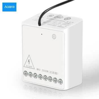 

Aqara Zigbee Version Two-way Control Smart Switch Module Wireless Relay Controller 2 Channels Work For Mijia APP Homekit