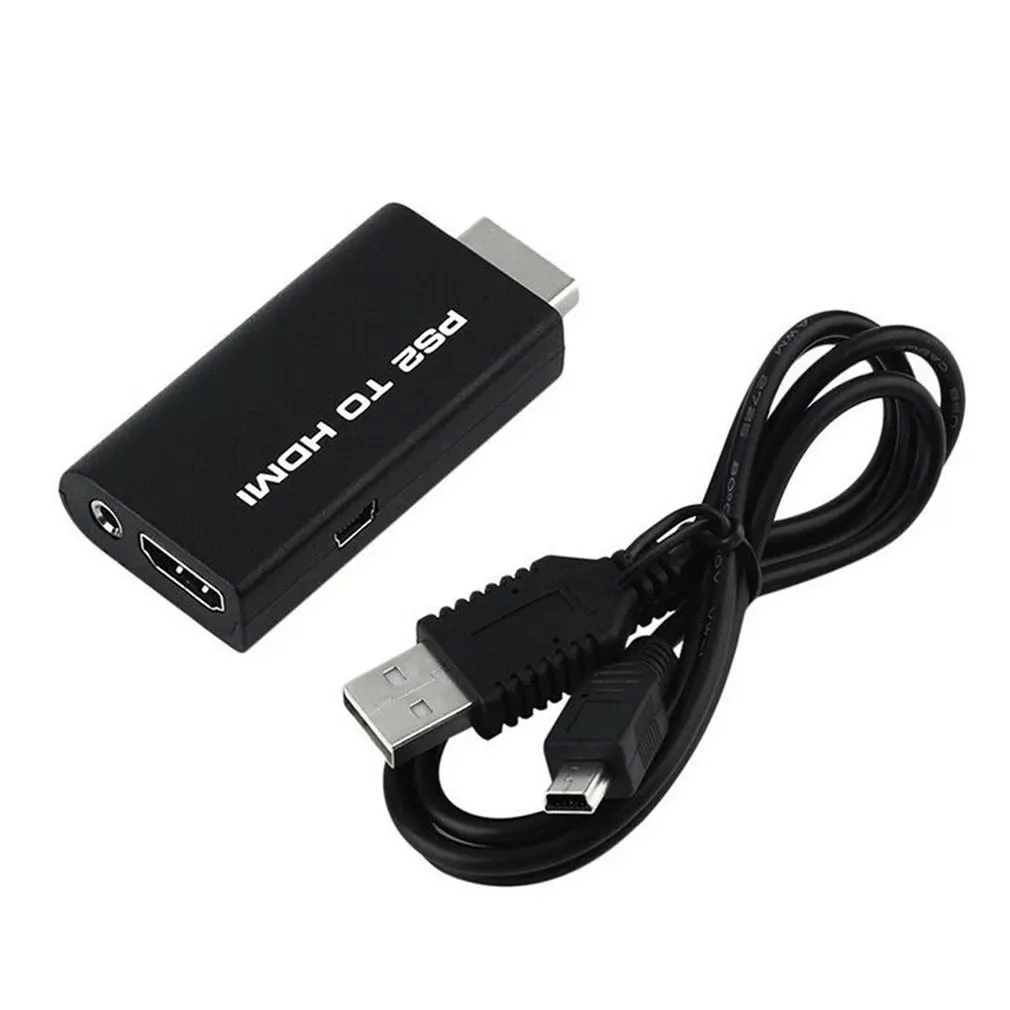 Для PS2 дисплей к HDMI кабель конвертер адаптер с аудио выход инструмент подключения HD ТВ для sony PS2 модель ПК andorid ТВ коробка