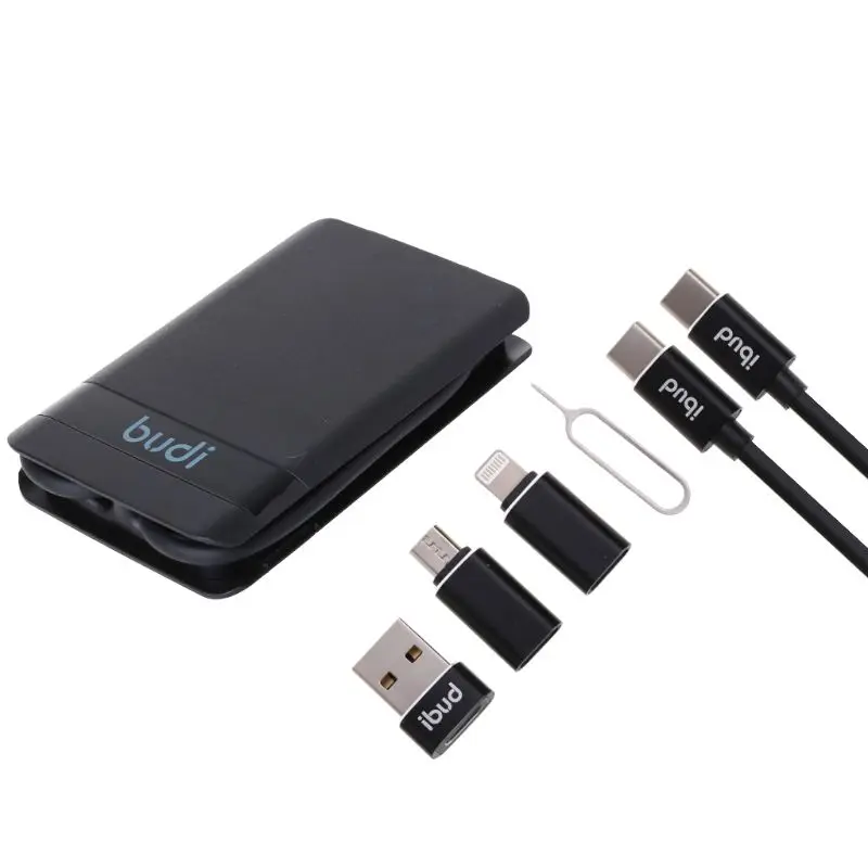 Multifunctional Universal LED Light USB Type C Portable Data Cable Adapter Card