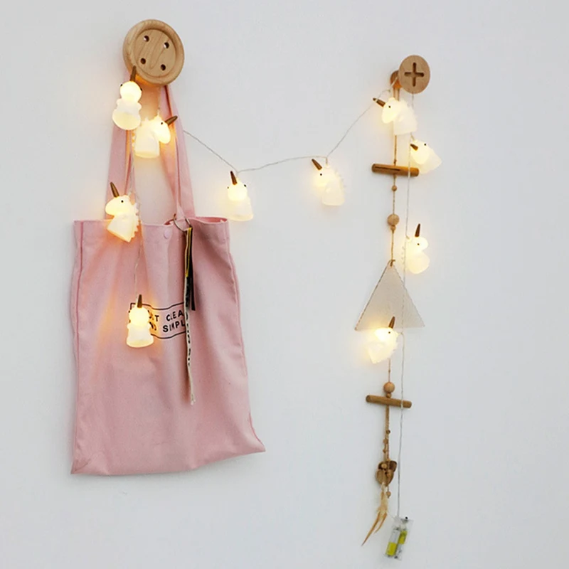 10 шт. светодиодный ночник Единорог гирлянды лампы вечерние настенные украшения для дома 1,5 м креативный подарок на день рождения