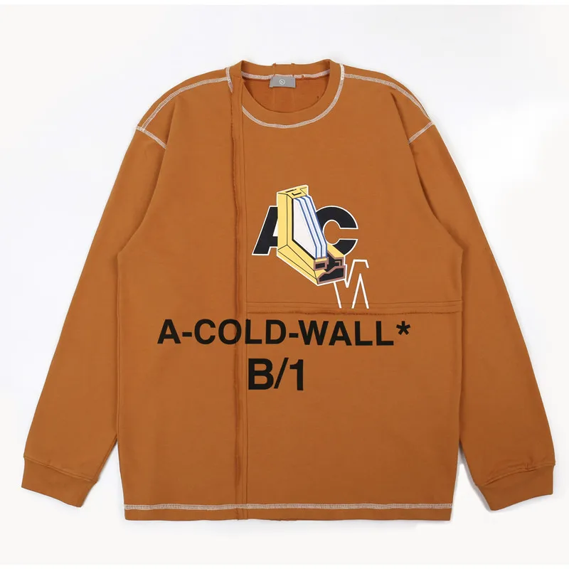 

B/1 A-COLD-WALL ACW Hoodies Men Women Streetwear Embroidery Hip Hop Kanye West Sweatshirt A-COLD-WALL ACW White Hoodie Long Coat