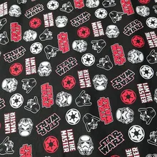 50*160 см Мультфильм герои Звездные войны Хлопок эластичная лайкровая трикотажная ткань с принтом мальчик производство одежды Ткань DIY