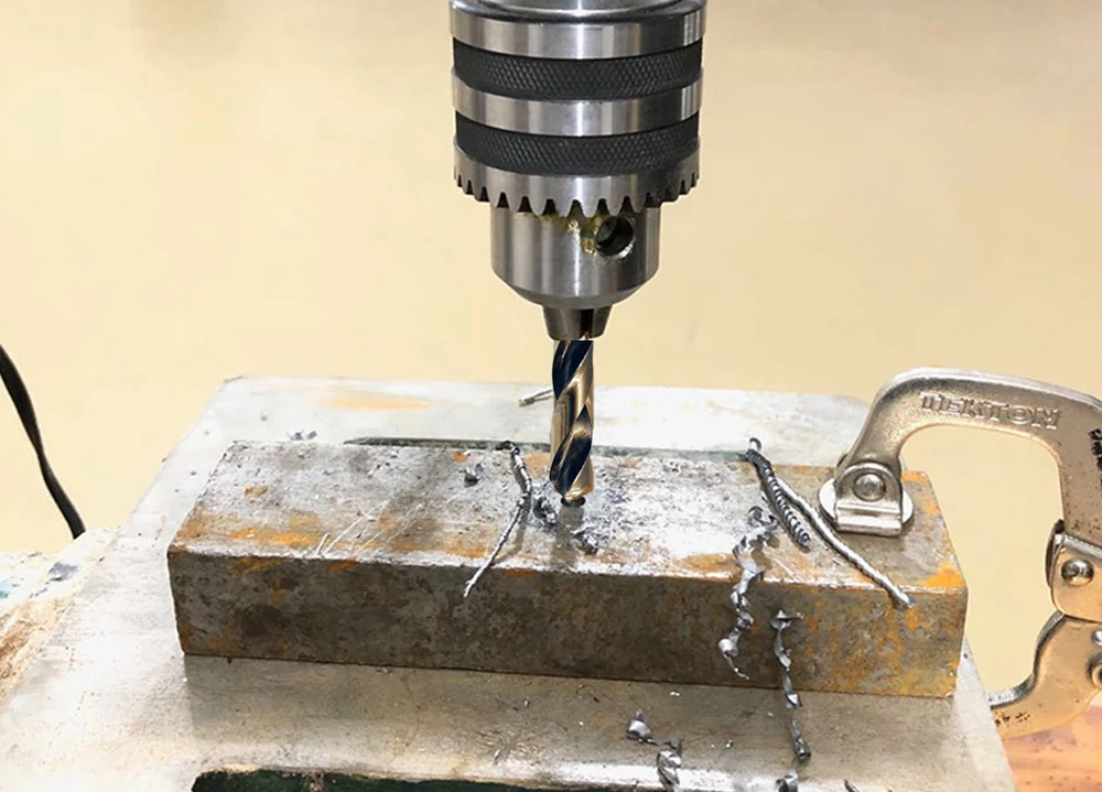 ENCLUME,Cobalt7.9mmForet hélicoïdal en Cobalt HSS M42, foret hélicoïdal de 1 à 14mm utilisé