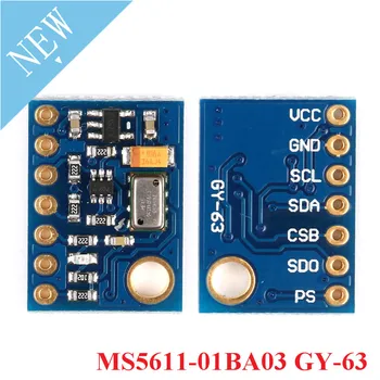 

MS5611-01BA03 GY-63 MS5611 GY 63 Atmospheric Pressure Sensor Module Electronic DIY Board For Arduino IIC SPI 24Bit AD PCB