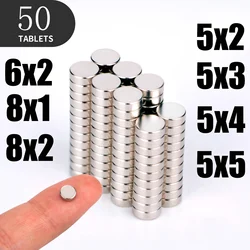 10 20 40PCS/Lot 5x2 5x3 5x4 5x5 6x2 8x1 8x2mm Magnet Hot Small Round Magnet Strong magnets Rare Earth Neodymium Magnet