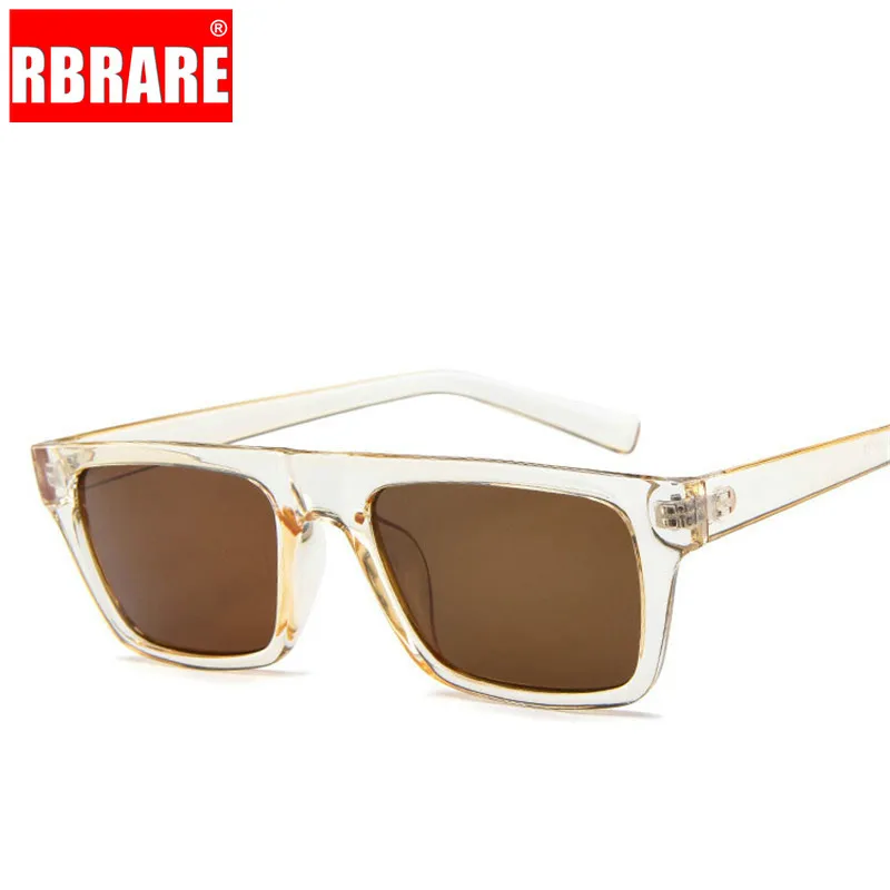 

RBRARE 2019 Square Sunglasses Women/Men Vintage Ocean Transparency Sun Glasses For Women Outdoor Driving Fishing Oculos De Sol