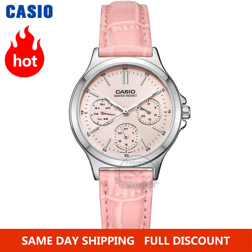Часы женские Casio наручные часы Set top brand люкс 30м Водонепроницаемые кварцевые