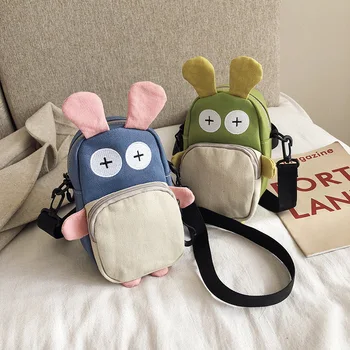 

Hipster Ear Bag New Style Shoulder Bag Women's Cute Funny Single-shoulder Canvas Bag