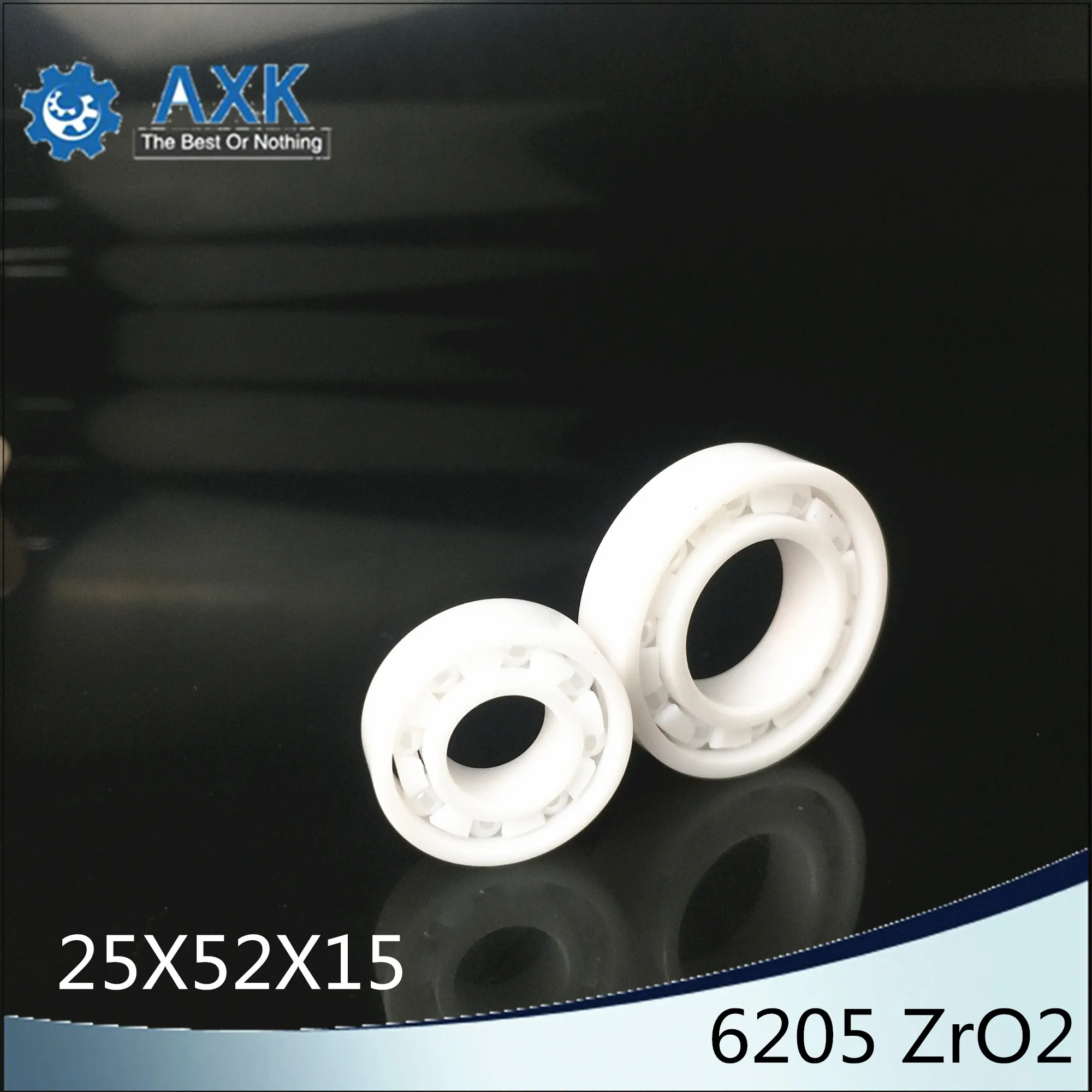 6205 Full Ceramic Bearing ( 1 PC ) 25*52*15 mm ZrO2 Material 6205CE All Zirconia Ceramic Ball Bearings