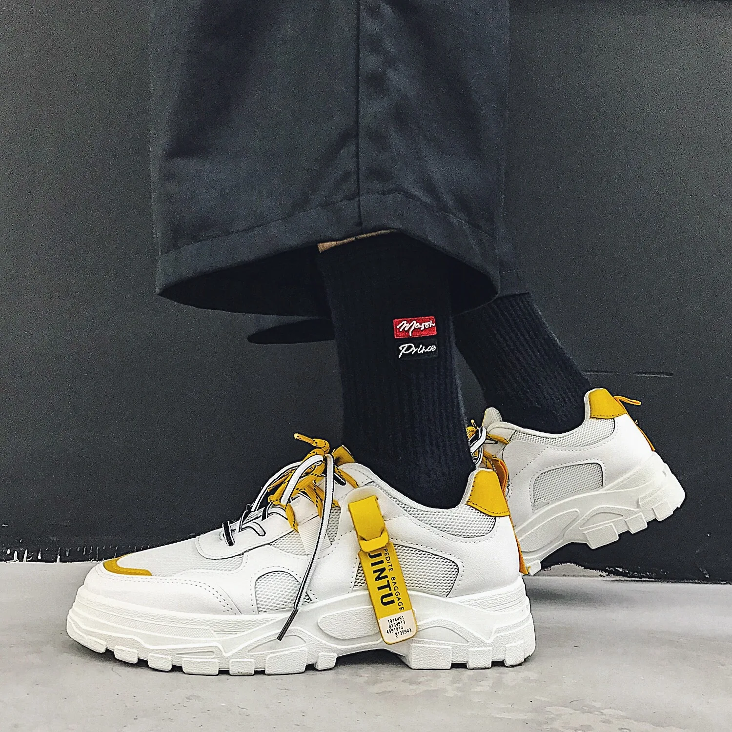 

2019 New Style Harajuku Wind MEN'S Shoes Autumn INS Versatile Trendy Shoes Ulzzang Board Shoes Online Celebrity Dad Shoes