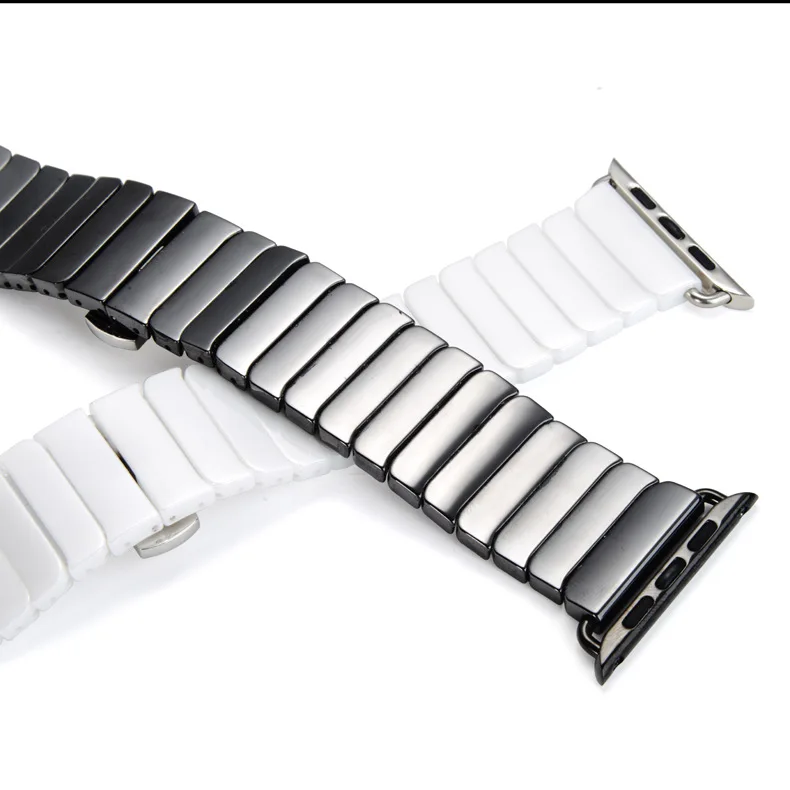 CACKOIE Apple Watch Series 5 4 3 2 1 керамический глянцевый ремешок для мужчин/женщин ремешок, модная текстура ремешок аксессуары