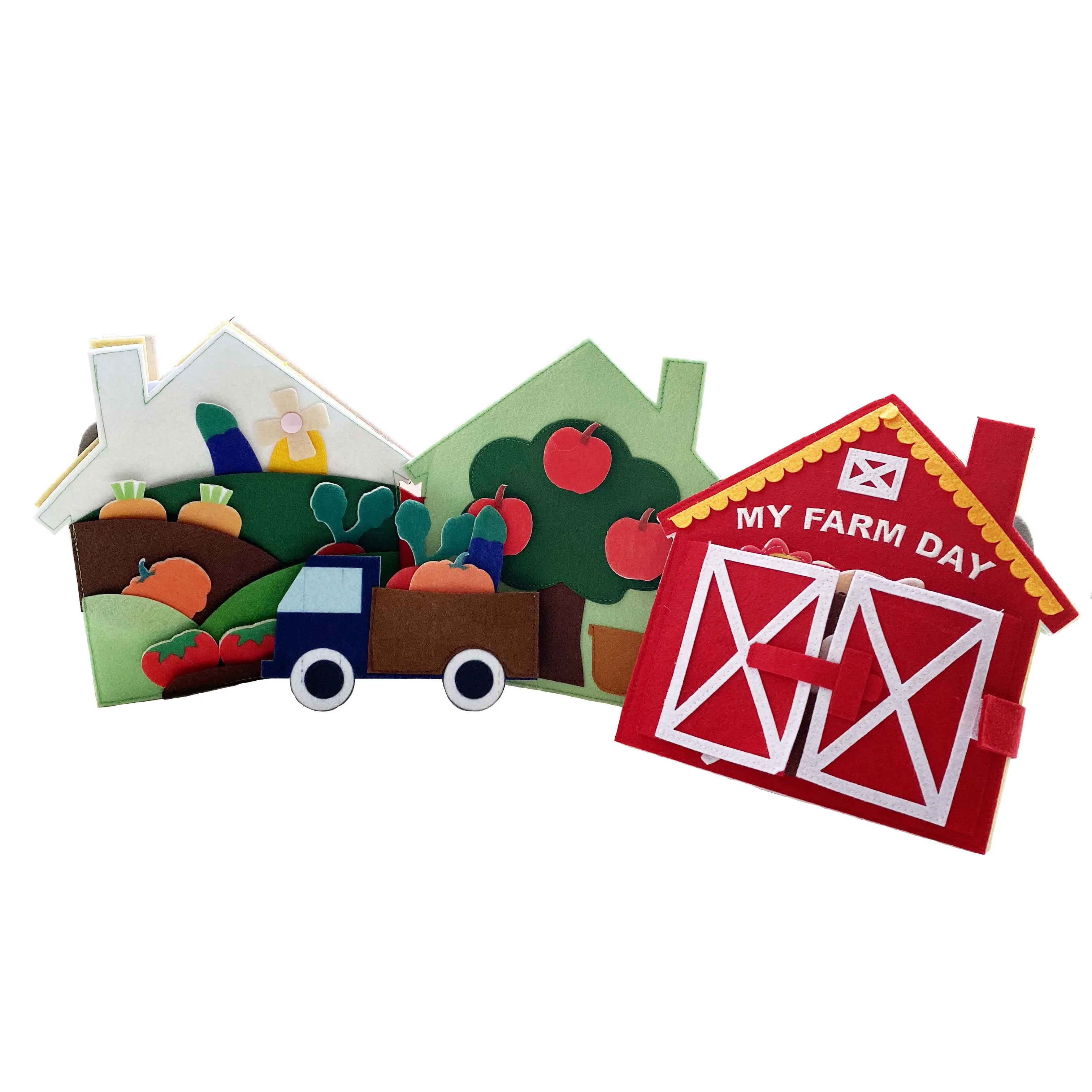 

Quiet Book. Fabric Busy Book Travel Toy. Educational Activity Toy for Toddlers, Preschool and Pre-K Early Learn