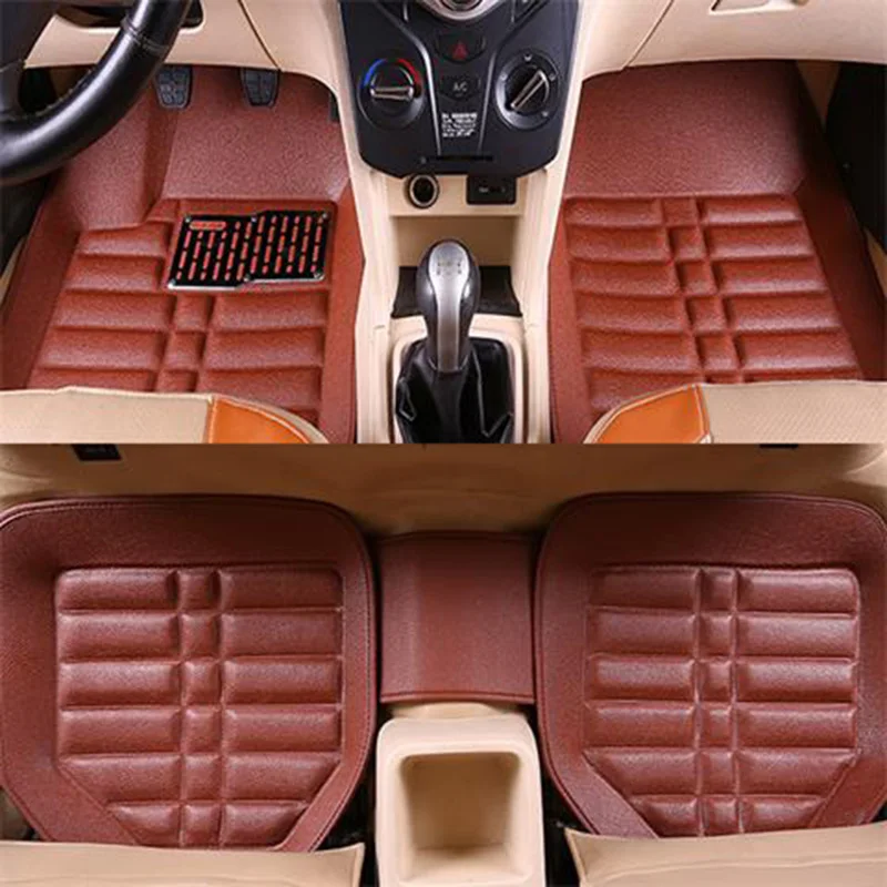 Кожаные универсальные автомобильные коврики для Landrover Evoque RANGE ROVER Velar Discovery 3/4/5