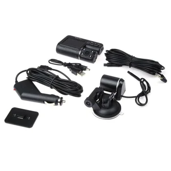 

Recorder Car DVR 140 Degree Dual Lens Set Accessories Dash Cam Rearview