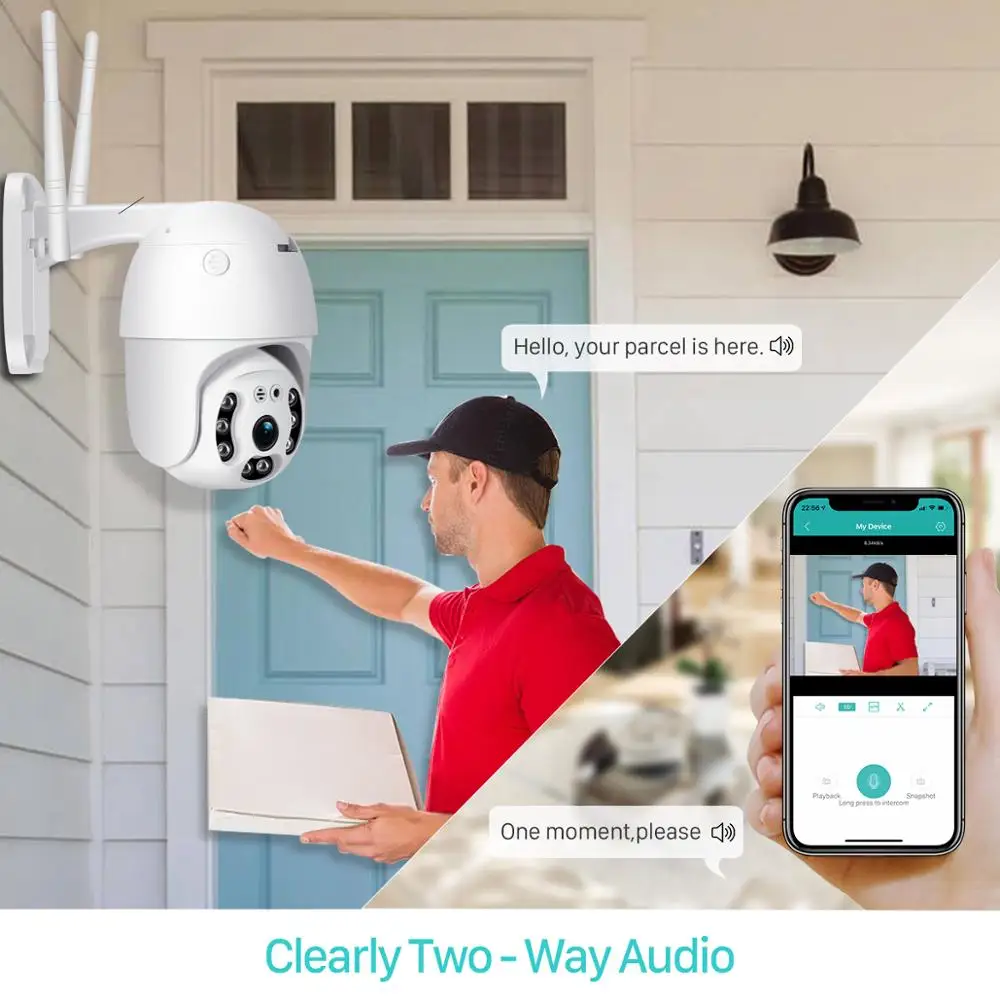 Камера Наружного видеонаблюдения BESDER 1080p Wi Fi PTZ|Камеры видеонаблюдения| |