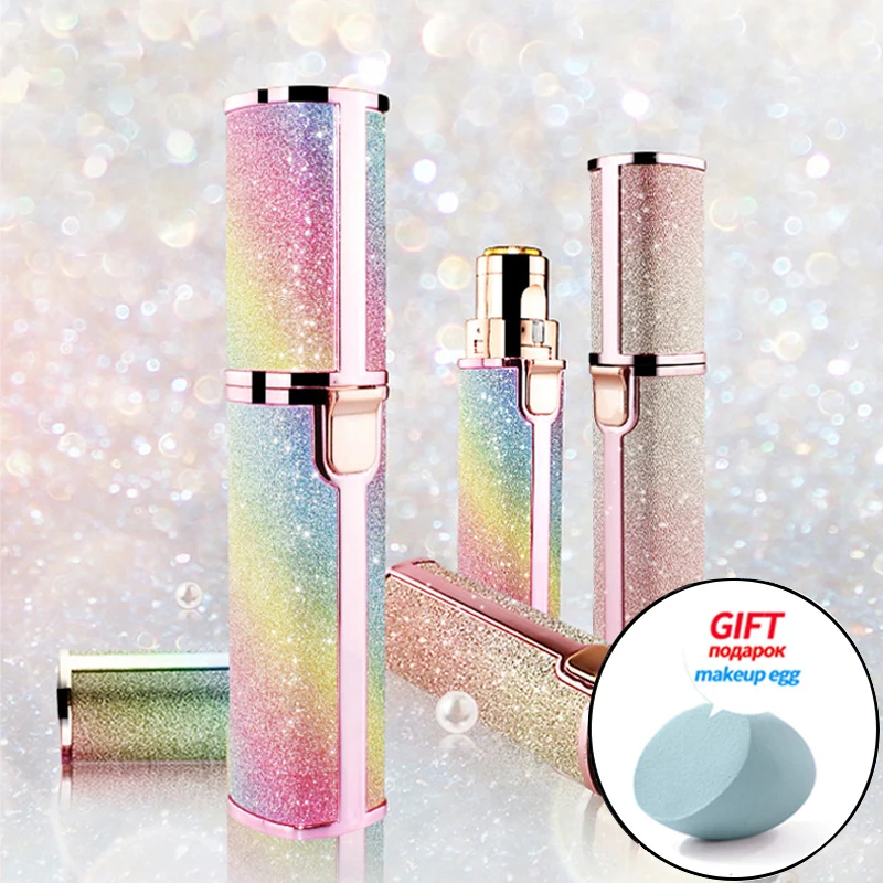 

Gift Painless Eye Brow Epilator 2 In 1 Electric Eyebrow Trimmer Makeup Mini Shaver Razors Portable Facial Body Hair Remover 360