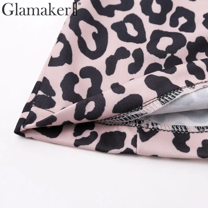 Glamaker, Леопардовый принт, длинный рукав, Блейзер, Офисная Леди, Элегантное зимнее лоскутное пальто, женские осенние вечерние, теплая, повседневная верхняя одежда, новинка
