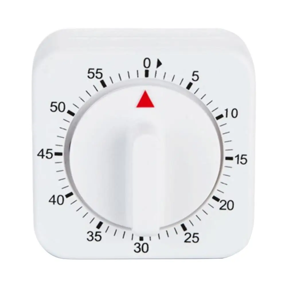 

60 Minutes Kitchen Cook Square Timer Mechanical Countdown Alarm Clock Reminder