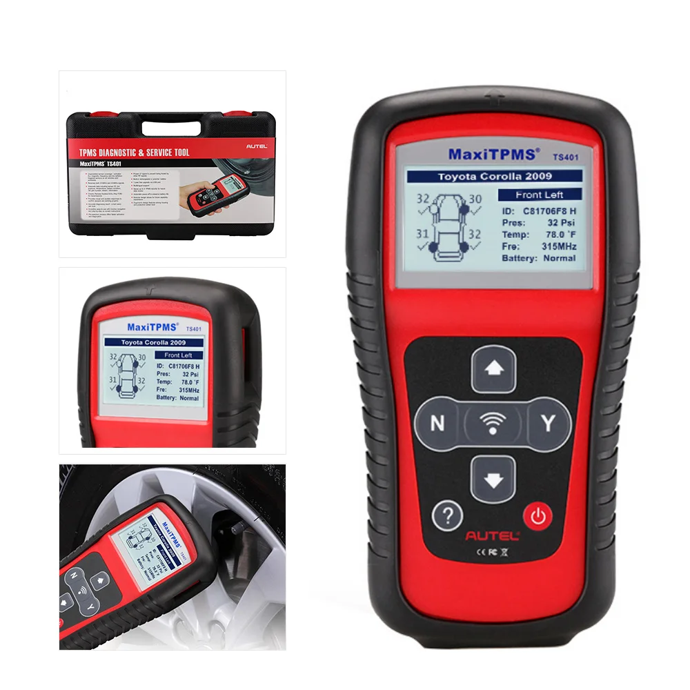 AUTEL MaxiTPMS TS401 TPMS диагностический инструмент Программирование давления в шинах mx-сенсор obd2 активатор декодер автомобильные аксессуары