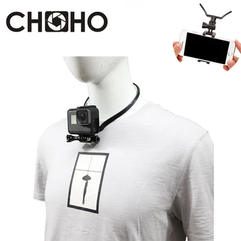 

For Gopro Accessories Neck Hold Mount Lanyard Strap + Phone Holder Vlog for Go Pro Hero 9 8 7 6 5 Xiaomi yi 4K SJCAM EKEN iphone