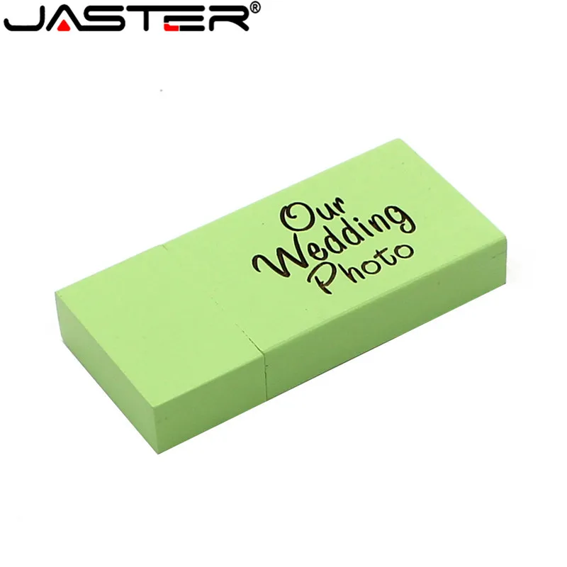 JASTER Новый Пользовательский логотип Деревянный Цветной с покрытием USB 2 0 флэш