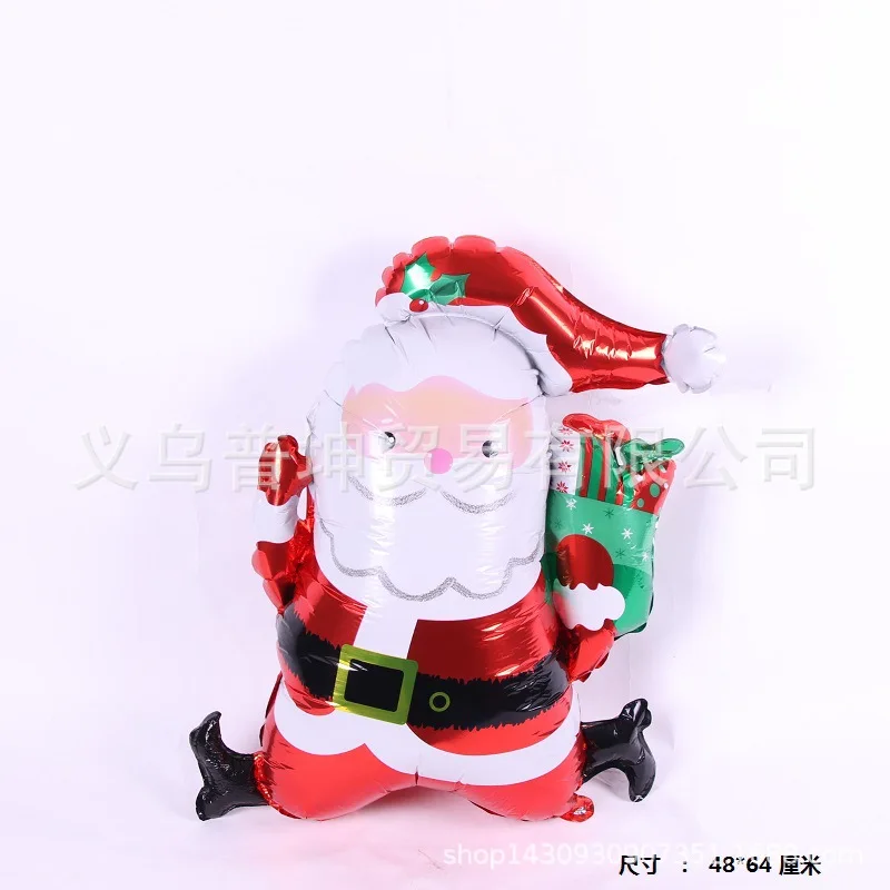 Christmas Aluminum Film Balloon Decorations Birthday Party Accessories Scene Decorative Children Theme Cute Cartoon Toys