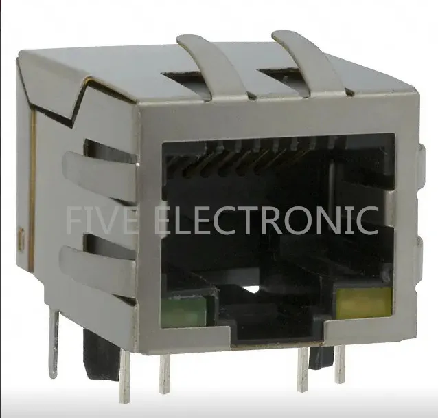 10 шт./лот J00-0065NL 1 Порты и разъёмы RJ45 Magjack разъем со сквозным отверстием 10/100 базы-tx