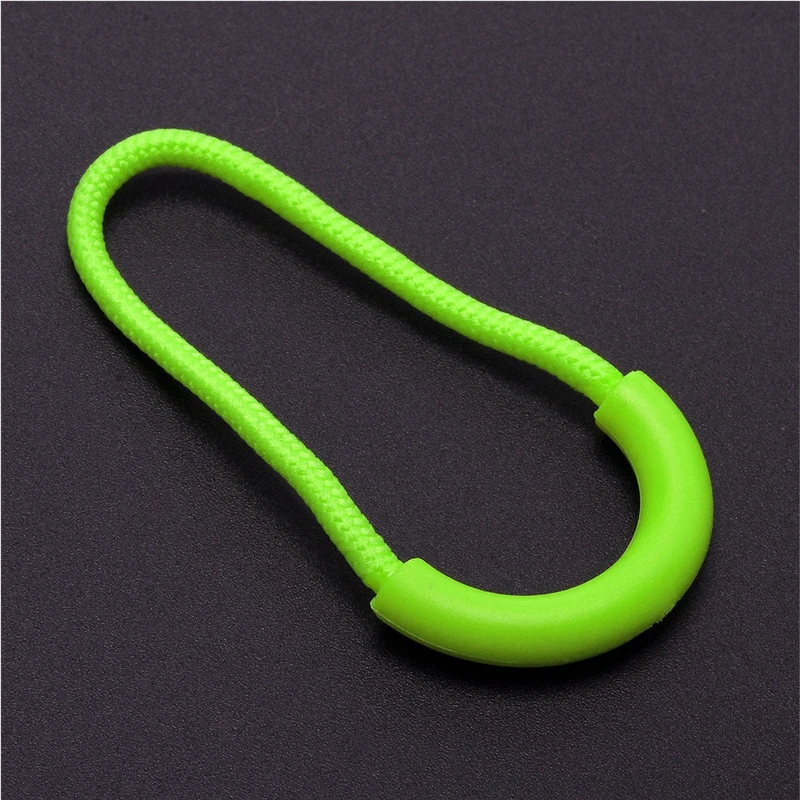 

50pcs/lot Mix Colors U Shape Cord Zipper Pull Strap Lariat For Apparel Bag Suit Case Accessories